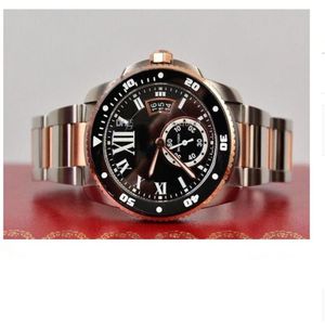 Calibre de Diver Mouvement mécanique automatique Montre pour homme Or rose 18 carats m7100054 42 mm Montres-bracelets pour hommes 3457