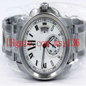 Calibre de Mens Automatique mécanique montre W7100015 Bracelet en acier inoxydable Silver Men's Sports Wrist Wistres Transparent BA304Y