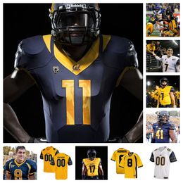 Maillot de football des Golden Bears de Californie 16 Mason Mangum 91 Ricky Correia 97 Tiumalu Afalava 54 Frederick Williams III 92 Myles Williams 41 Isaiah Young