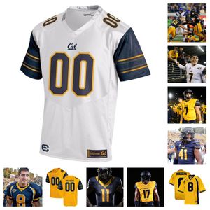 California Golden Bears voetbalshirt 71 Sioape Vatikani 21 Collin Gamble 85 Marquis Montgomery 84 Jaiven Plummer 76 Bastian Swinney 55 Muelu Iosefa