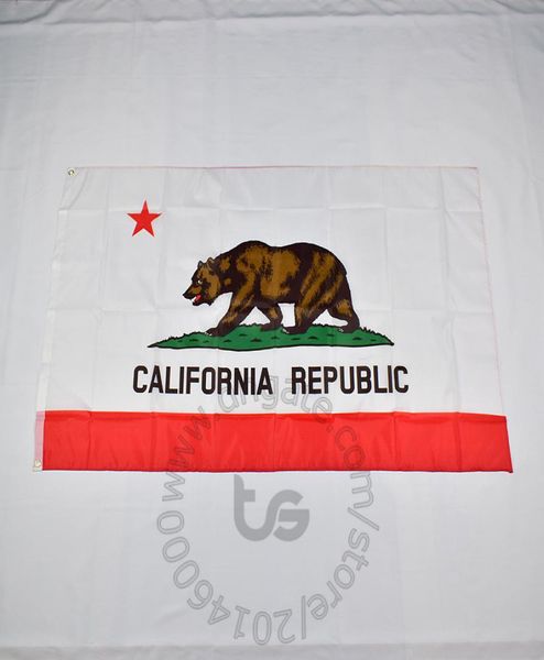 Bandera del Estado de California Decoración colgante para habitación 3x5 FT90150cm Bandera nacional colgante Bandera de decoración del hogar de California 9074949