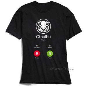 CALL OF CTHULHU camiseta novedad diseñador camiseta para hombres 100% algodón camiseta divertida verano Geek Tops Swag Steampunk pulpo camisetas 210629