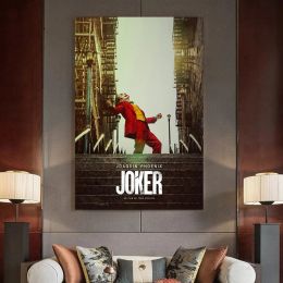 Calligraphie 2019 Nouveau film Joker Toile Affiche Joker Origin Film Art Prints Comics Décoration murale Photos Clown Joaquin Phoenix Affiches de film