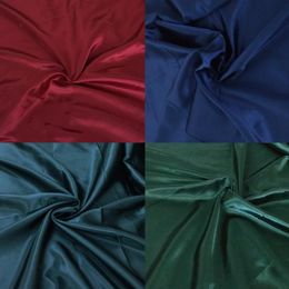 Calligraphie 3/5/10 m Tissu satiné soyeux au mètre Tissu vert haute densité pour la couture de chemises habillées Tissu de doublure de mariage, noir bleu rouge blanc
