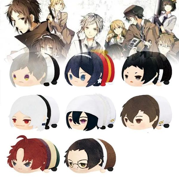 Calligraphie Anime Bungou Stray Dogs Dead Apple peluche Mochi mascotte poupée 8.5 cm Nakima Atsushi Kunikida Doppo Dazai peluche pendentif cadeau jouets