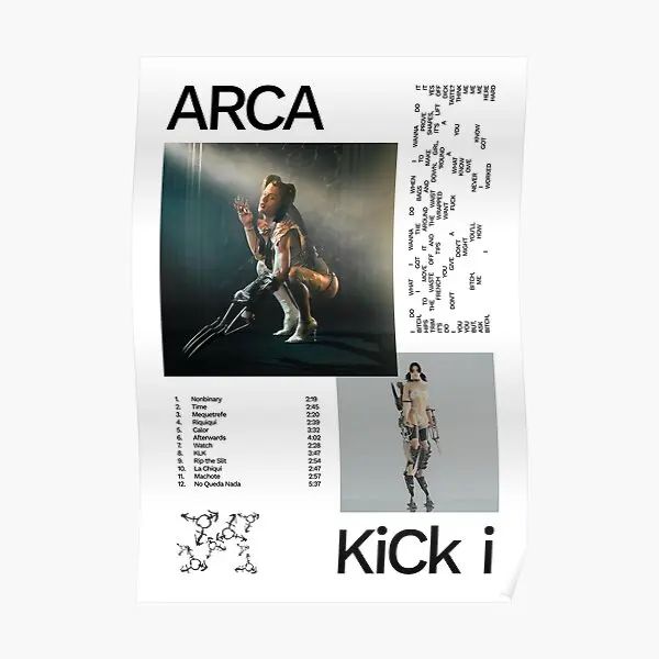 Calligraphie Arca Kick I Design Affiche Moderne Drôle Décoration Murale Peinture Murale Maison Chambre Photo Art Imprimer Vintage No Frame