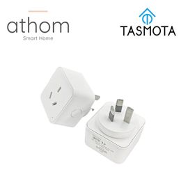 Calligraphy Athom Smart Home Preflashed Tasmota Australia Smart Plug trabaja con el consumo de consumo eléctrico de la casa Monitoreo 10A