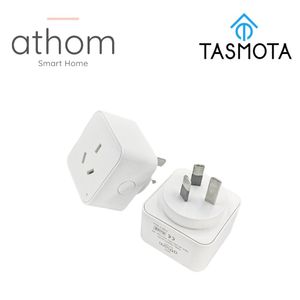 Calligraphie Athom Smart Home Préflashed Tasmota Australia Smart Plug fonctionne avec la surveillance de la consommation électrique d'assistant à domicile 10A