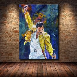 Kalligrafie Freddie Mercury Bohemian Rock Band Muziek Zanger Posters Wall Art Foto Canvas Schilderijen Decoratie Woonkamer Home Decor