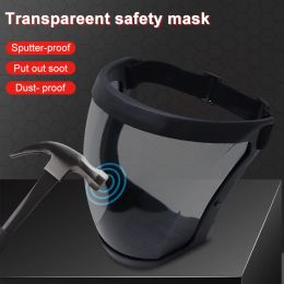 Calligraphie Écran facial complet Outils de protection de cuisine Coupe-vent Anti-poussière Antisplash Lunettes de sécurité Masque facial transparent avec filtres