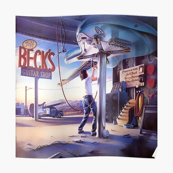 Calligraphie Jeff Beck Jeff Becks Guitar Shop Affiche Murale Décor Peinture Imprimer Maison Vintage Photo Mur Drôle Chambre Moderne No Frame