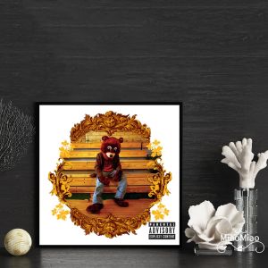 Calligraphie Kanye West The College Dropout Album de musique couverture affiche toile Art impression décor à la maison peinture murale (sans cadre)