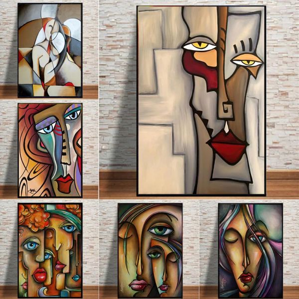 Caligrafía Picasso Arte clásico Pinturas al óleo impresas en lienzo Pósteres e impresiones artísticos Imágenes artísticas de pared famosas abstractas para la sala de estar