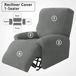 Kalligrafie Recliner bank Cover Jacquard 1Seater 4 aparte stukken ingesteld voor woonkamer Lazyboy fauteuil cover Elastic