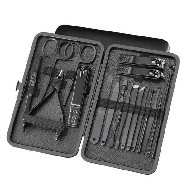 Rasoirs à callosités couleur or Rose 18 outils ensemble de manucure en acier inoxydable coupe-ongles professionnel Kit de pinces à pédicure Paronychia 231007