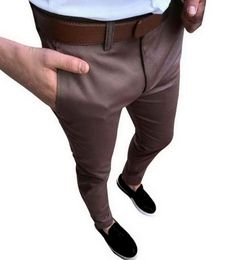 Calofe Vintage Men Suit de mariage Pantalon Fashion Solid Social Business Dress Pantal