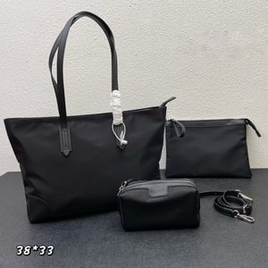 Sac à main en nylon noir Sac fourre-tout Femmes Sac de créateur de luxe Dames Casual Shopping Re-Nylon Saffiano Sacs fourre-tout en cuir Sac à main Épaule Basgs Crossbody