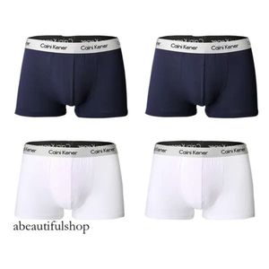Calvins Boxer Underpants 4pcs Men Boxers Haut Qualité Homme Short Flexible confortable Flexible Belle culotte solide 479