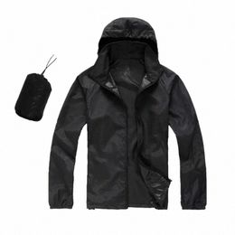 Cam Veste de pluie Hommes Femmes imperméable Sun Protecti Vêtements de chasse Vêtements de chasse à séchage rapide Coupe-vent Anti UV Manteau Z6lw #