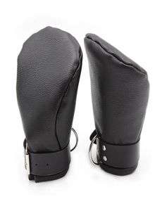 camaTech Mitaines rembourrées en cuir PU Mitaines pour chiots souples Menottes Bondage BDSM Chien Palm Fist Gants Retenue Adulte Jeu Pour Couple Y7741682