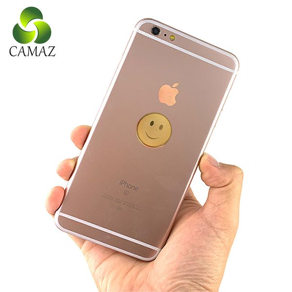 CAMAZ – autocollant Anti-Radiation en or 24k, autocollant de Protection EMF, cercle souriant, Ions négatifs EMR, livraison gratuite