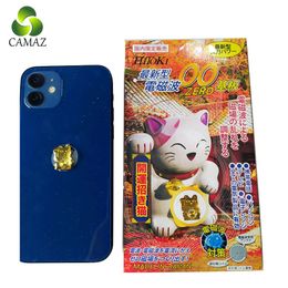 CAMAZ Fortune Cat Anti-stralingssticker Japan EMF Shungite Energy Shield voor telefoon Laptop Ipad Stralingsbeschermingspatch