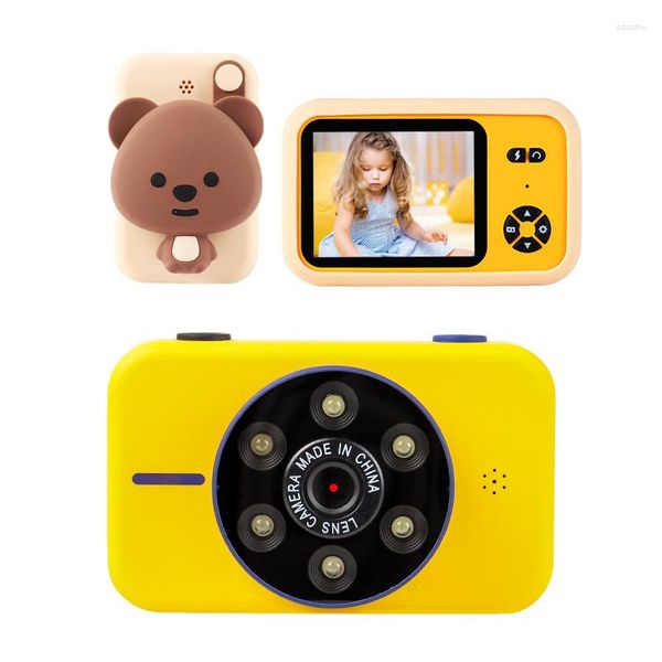 Videocámaras 2,4 pulgadas 4K HD Flash Light Camera Cartoon Cute Digital Kids 1080P videocámara bebé para niños regalo de cumpleaños