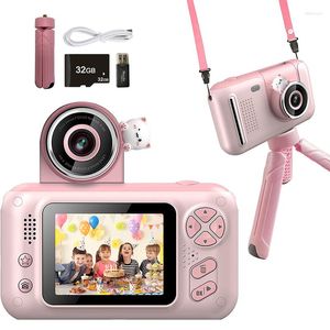 Videocámaras 2,4 pulgadas linda cámara para niños Mini Digital 1080P HD pantalla Video Recorder cumpleaños regalo al aire libre pografía juguete