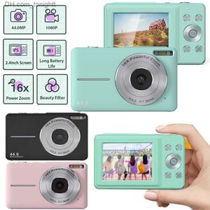 Caméscopes 2,4 pouces Appareil photo numérique pour enfants HD 1080P 44MP Jouets vidéo Mini caméra avec zoom 16x Appareils photo compacts pour la photographie Cadeau pour enfants Q230831