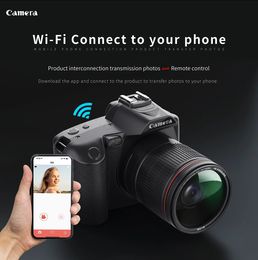 Caméscopes 2023 Produit D5 4K Double caméra haute définition 64 millions de pixels Wifi DSLR Cam Beauty Caméscope numérique Vision nocturne 231030