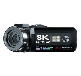 Caméscopes Caméra vidéo 48MP Caméscope Vlogging 8K pour Youtube Diffusion en direct WIFI Webcam Vision nocturne Zoom 16X Pographie Enregistreur numérique