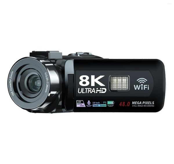 Camcorders 48MP Video Camera 8K Vlogging Videordia para YouTube Live Stream Wifi Webcam Night Vision 16x Zoom Pogray Recorder digital 2024