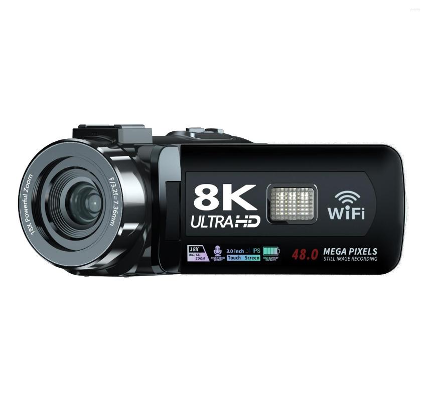 Camcorders 48MPビデオカメラ8K YouTube用のビデオブロギングカムコーダーライブストリームwifiウェブカメラナイトビジョン16x Zoom Pography Digital Recorder