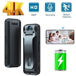 Camcorders 4K HD 1080p Night Vision Mini DV Caméra invisible Motion Caméra portable Small Body Human Body Vidéo Enregistreur d'application de la loi