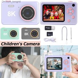 Caméscopes 80MP enfants caméra enfants jouet 2,4 pouces écran HD vidéo photographie photo dessin animé USB charge cadeau d'anniversaire Q230831