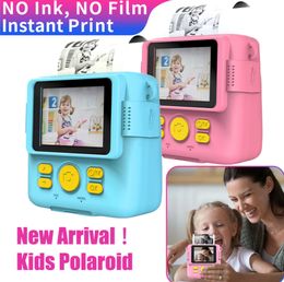 Camcorders Kinderen Digitale Camera Instant Print voor kinderen Thermische Po-afdruk Video Speelgoed Meisjes 230927