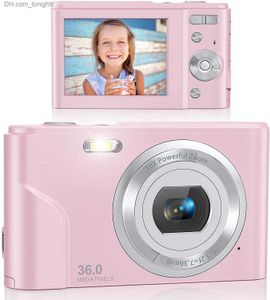 Videocámaras Cámara digital 48.0MP Vlogging 16X Zoom Pantalla LCD Mini cámaras portátiles compactas para estudiantes Adolescentes Q230831