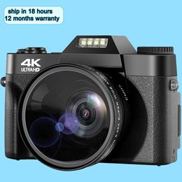 Camcorders Digitale Camera 48MP 4K Vlogging voor 60FPS Autofocus 16X Zoom Video Camcorder Opname 231030