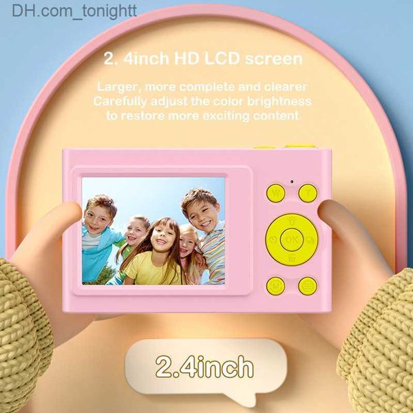 Caméscopes Appareil photo numérique pour enfants Garçons et filles Enfants avec carte SD 16 Go 32 Go Full HD 1080P Mini électronique rechargeable Q230831