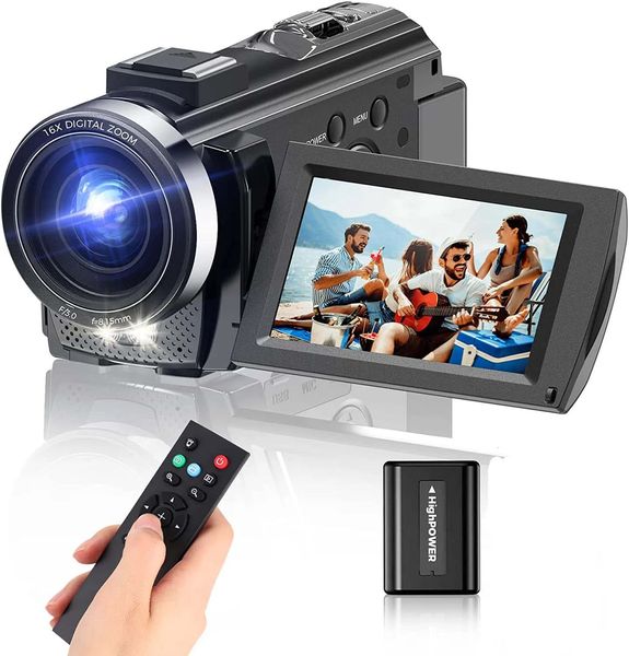 Caméscopes Appareil photo numérique Appareils photo graphiques avec écran rotatif de 3,0 pouces Caméra professionnelle Po Caméra vidéo HD Caméras pour enfants pour la maison 231018