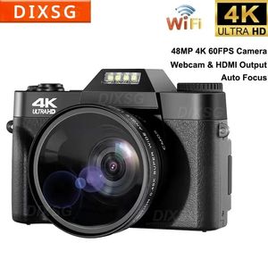 Caméscopes DIXSG Caméscope numérique WiFi professionnel Caméra 4K 30 Webcam selfie à écran rabattable à 180 ° adaptée aux débutants en voyage 231006