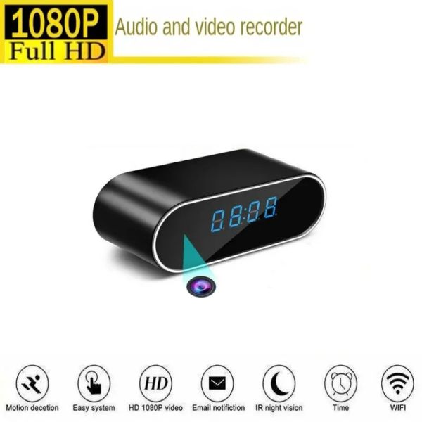 Camcorders HD 1080p horloge wifi caméra mini garantie à domicile IP P2P Surveillance infrarouge Vision nocturne Motion Remote