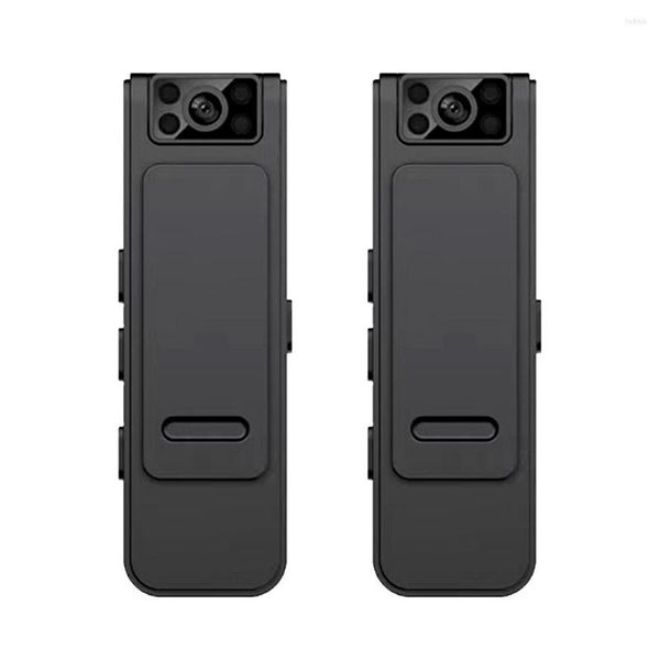 Caméscopes HD 1080P Micro Voice Video Recorder Caméra rotative à 90 degrés Enregistrement par aspiration magnétique avec clip arrière pour réunion