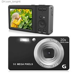 Videocámaras Cámara de video digital HD Cámaras de disparo puntual LCD de 2,7 pulgadas 4K 56MP 56 millones de píxeles Anti-vibración Zoom 20x para fotografía y Q230831