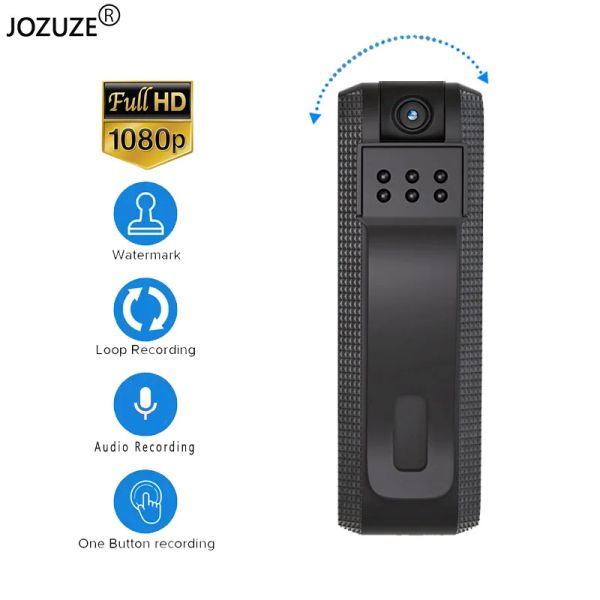 Camcorders Jozuze MD30 HD 1080p mini caméra infrarouge Vision nocturne portable Petit enregistreur vidéo numérique Police Bodycam Miniature Camcomorder