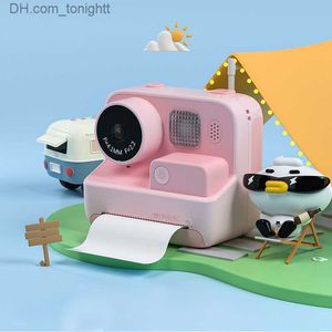 Caméscopes enfants caméra d'impression instantanée pour enfants 1080P vidéo photo numérique avec papier de remplissage Ligjt anniversaire cadeau de Noël Q230831