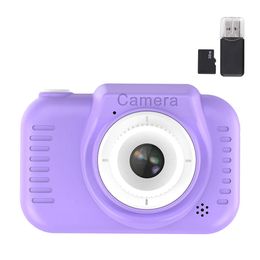 Caméscopes enfants Po caméra double objectif 1200W Pixel numérique intégré 400MAH batterie cadeau d'anniversaire de noël pour filles garçons 231006