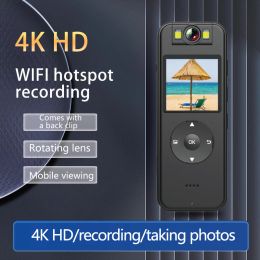 Caméscopes mini bodycam 4k uhd mini caméra wifi micro magro enregistreur ir visue night wireless action caméra caméscope portable