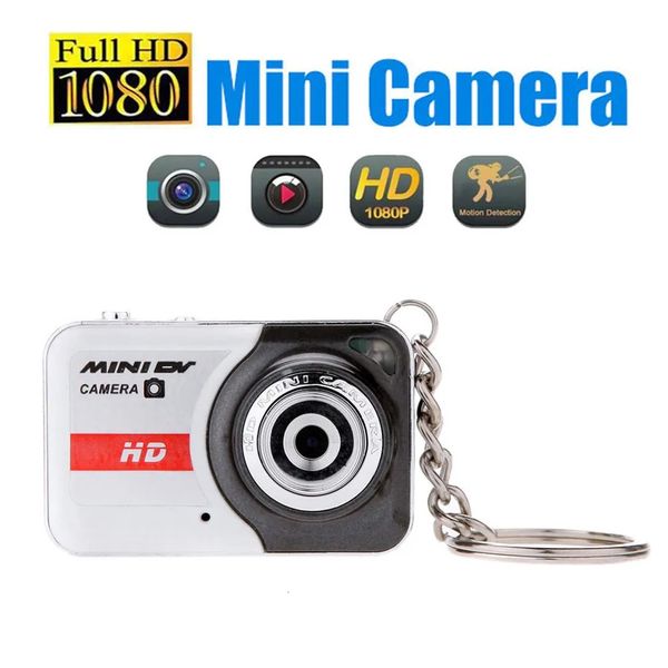 Videocámaras Mini cámara digital portátil para Pography Videocámara DV deportiva de alta definición Soporte para cuerpo pequeño Tarjeta 32G TF con micrófono 231006