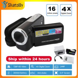 Camcorders nieuwe 2.0inch 720p digitale camera camcorder draagbare videorecorder 4x digitale zoomdisplay 16 miljoen home outdoor videorecorder